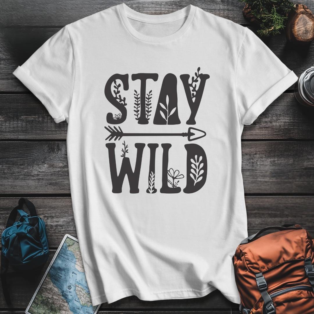 Printify T-Shirt White / S Stay Wild T-Shirt