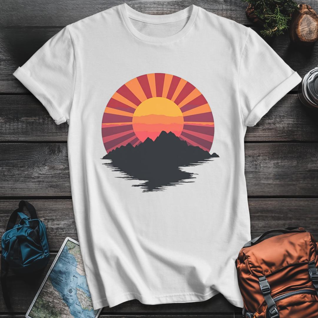Printify T-Shirt White / S Sunset Serenity T-Shirt