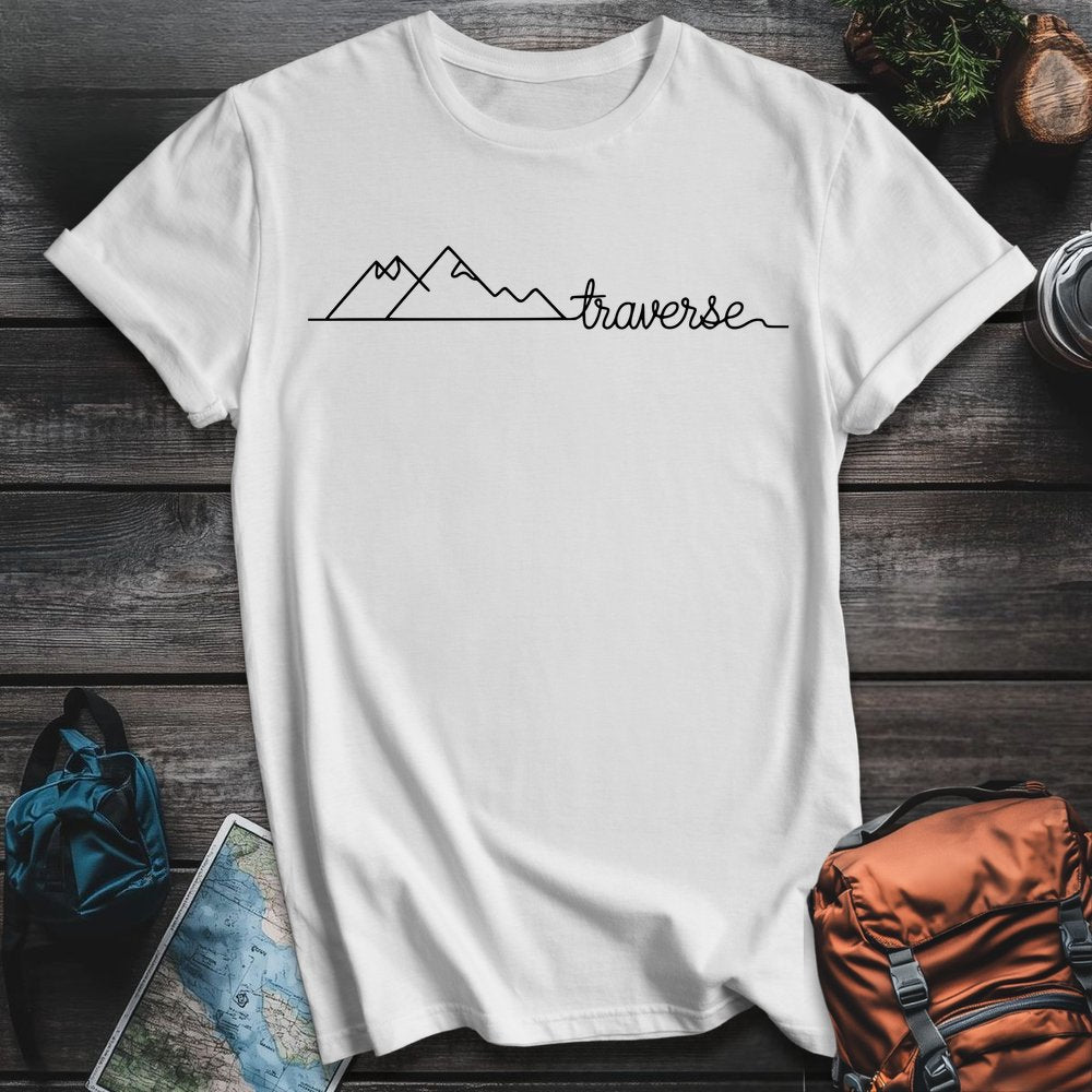 Printify T-Shirt White / S Traverse T-Shirt