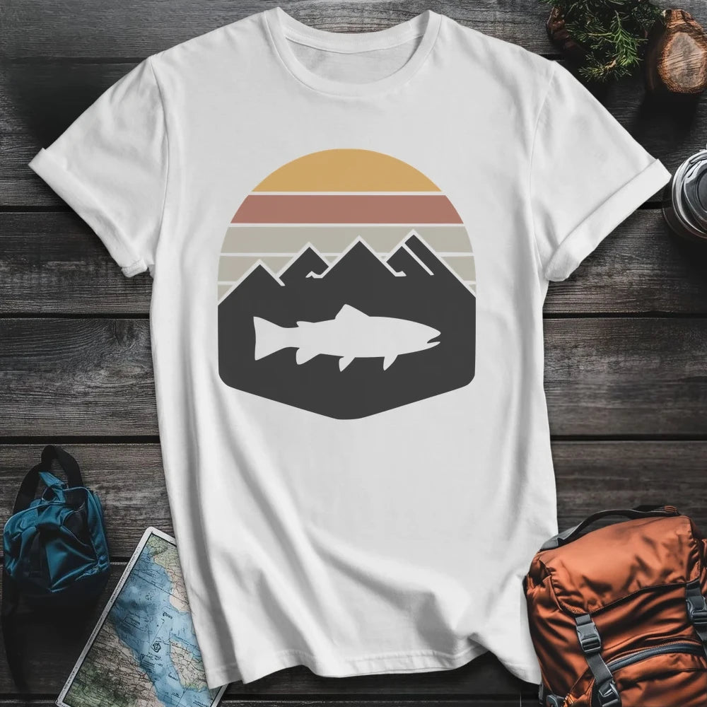 Printify T-Shirt White / S Trout Life T-Shirt