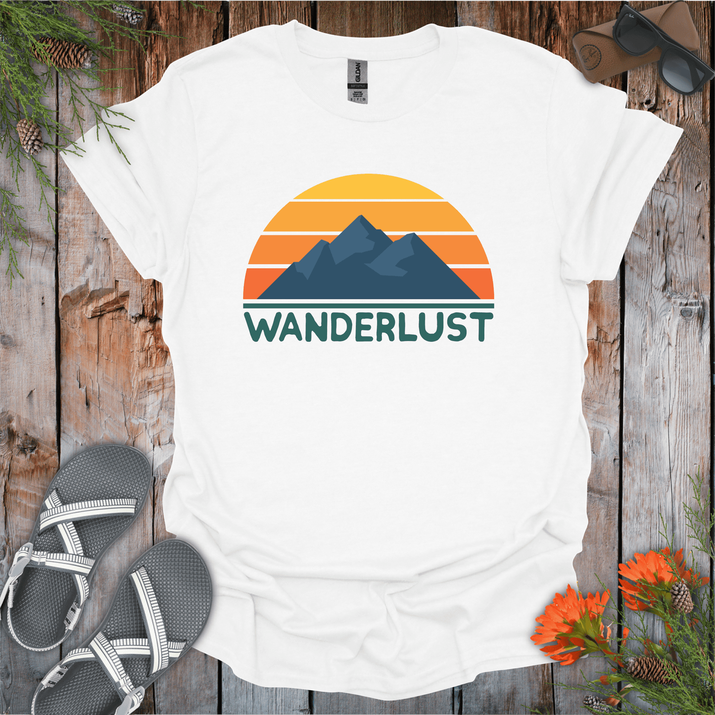 Printify T-Shirt White / S Wanderlust T-Shirt