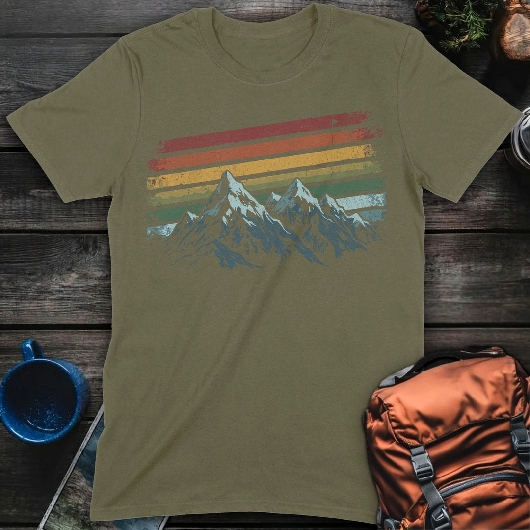 Retro Peaks - Military Green
