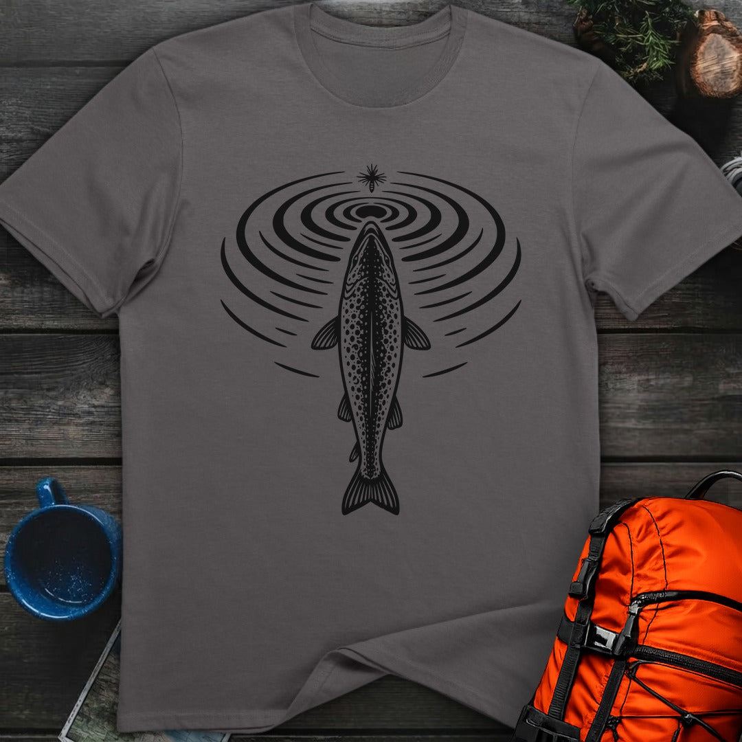 Rising Trout - Charcoal