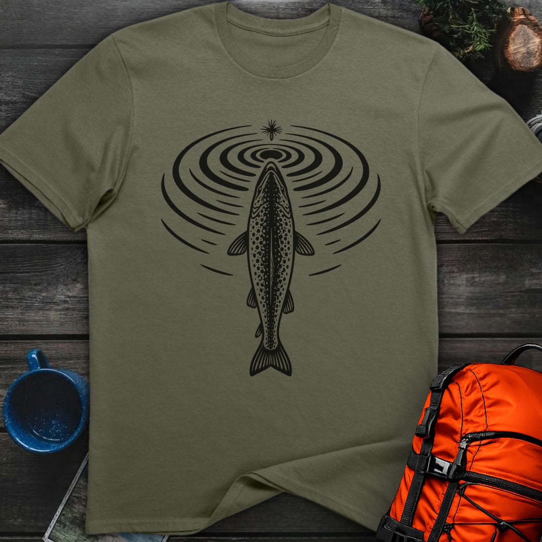 Rising Trout - Military Green