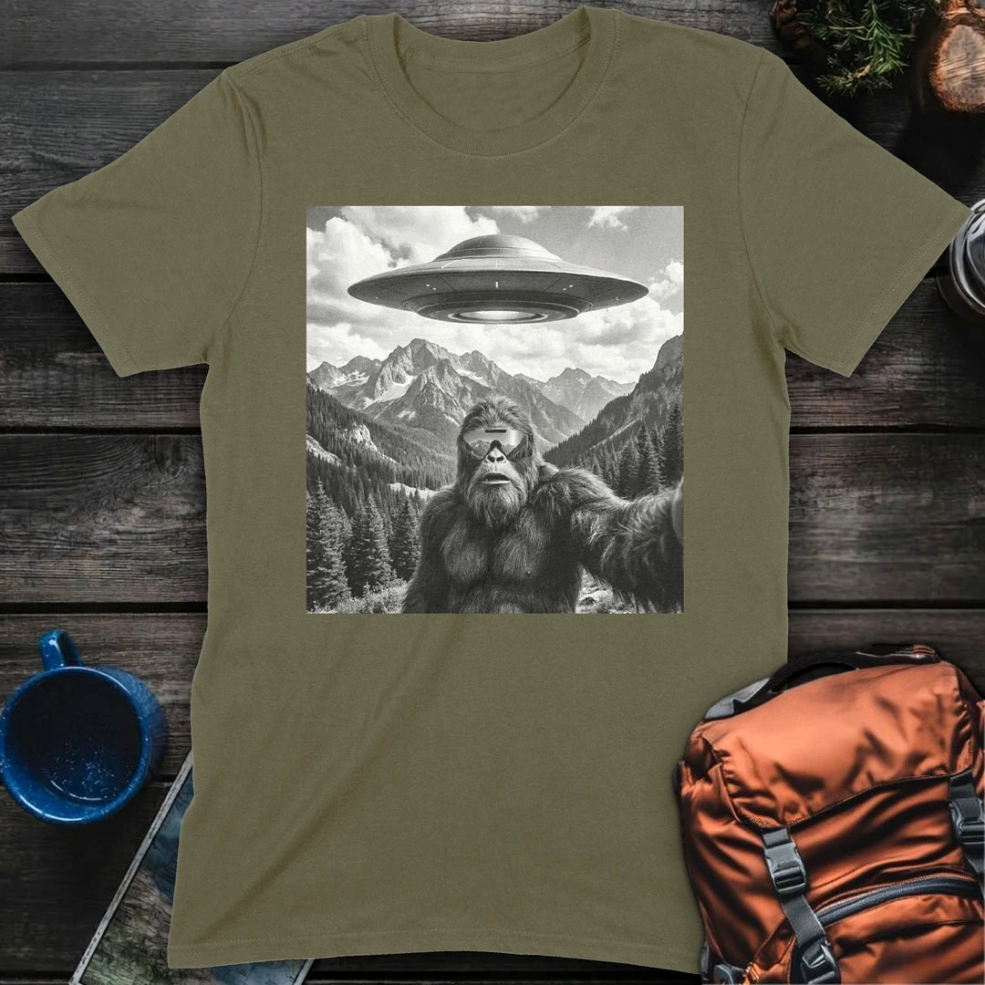 Sasquatch Selfie - Military Green