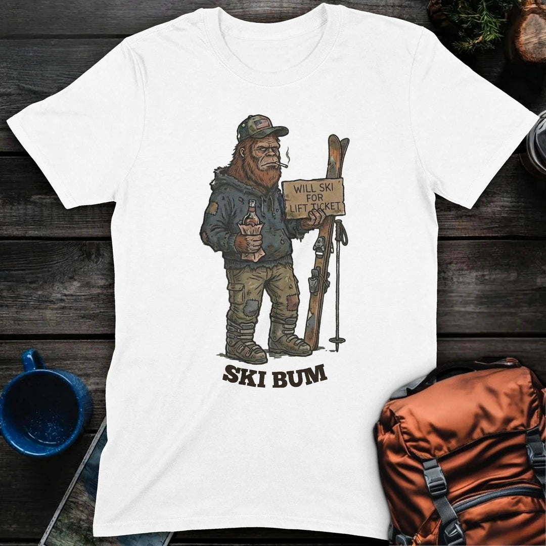 Ski Bum - White