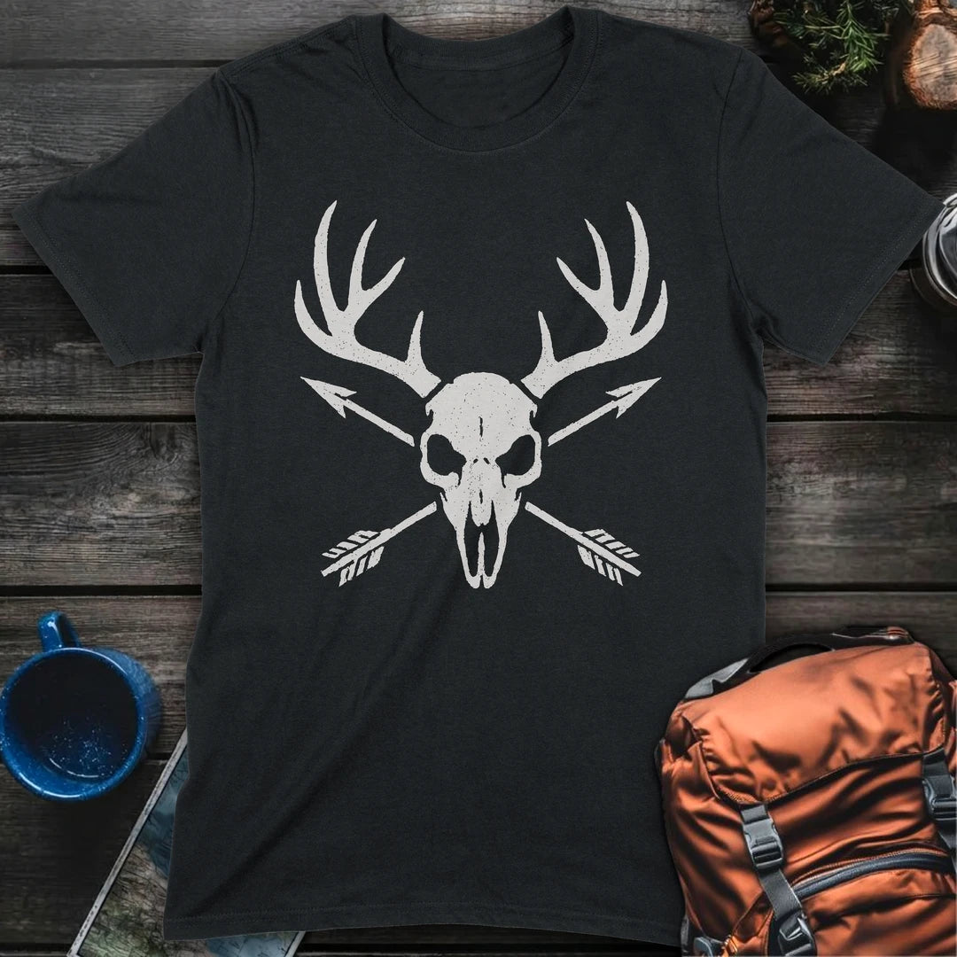 Skull & Antlers - Black