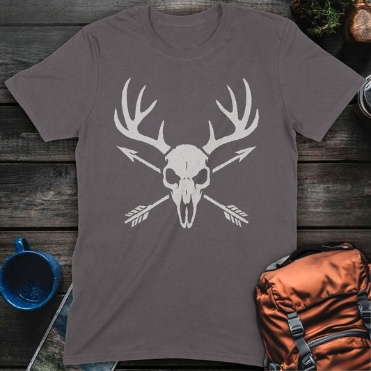 Skull & Antlers - Charcoal