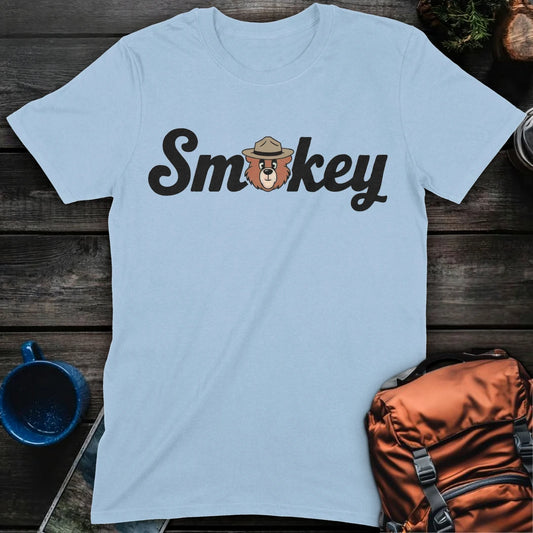 Smokey Cursive - Light Blue