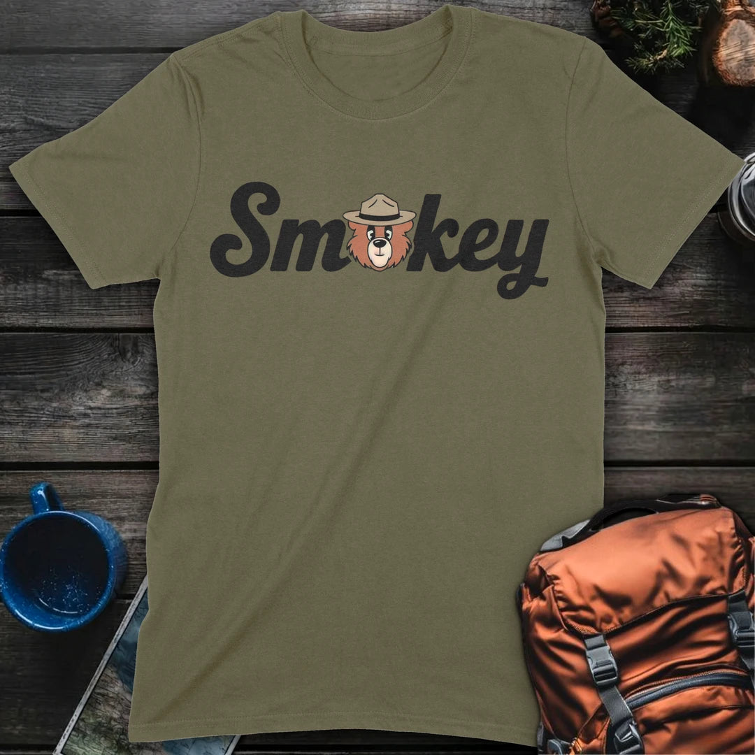 Smokey Cursive - Military Green