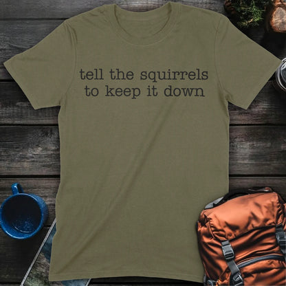 Squirrel Greetings - Military Green