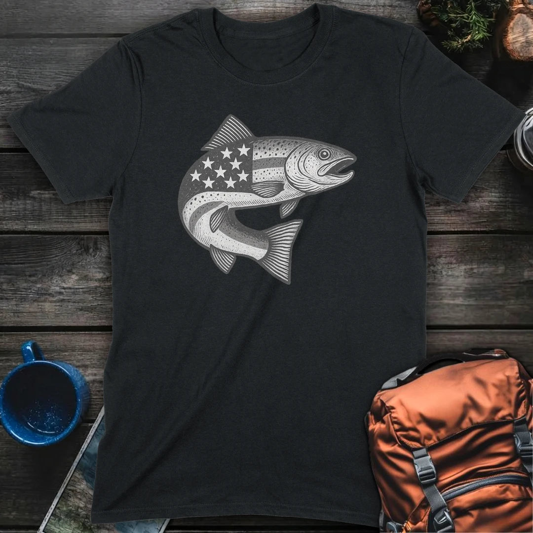 Stars And Stripes Trout - Black