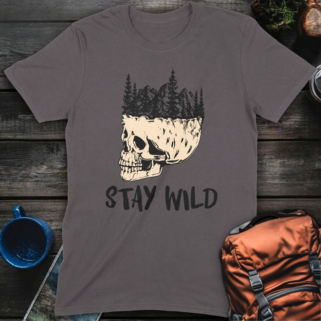 Stay Wild Skull - Charcoal