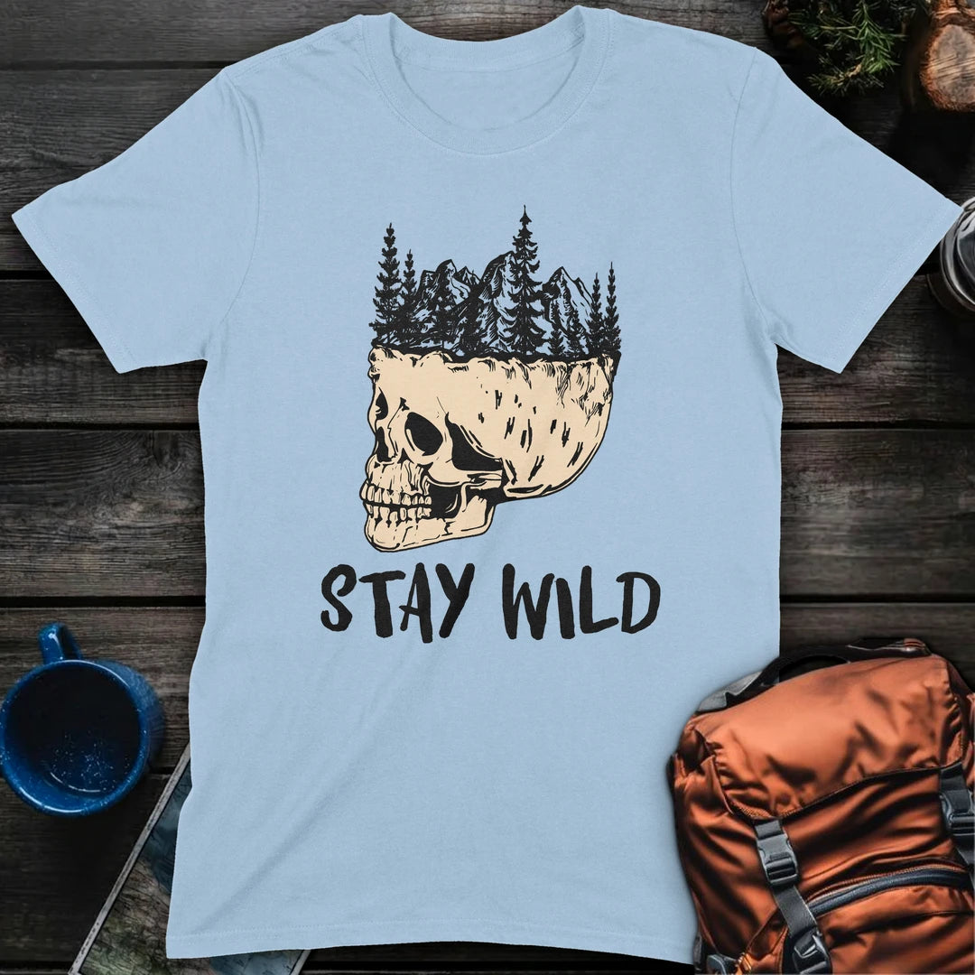 Stay Wild Skull - Light Blue