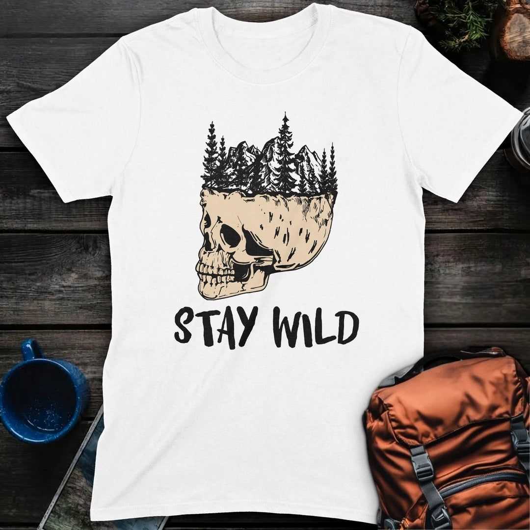 Stay Wild Skull - White