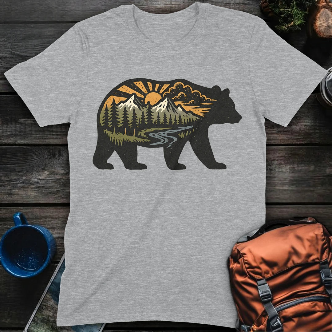 Sunset Bear - Sport Grey