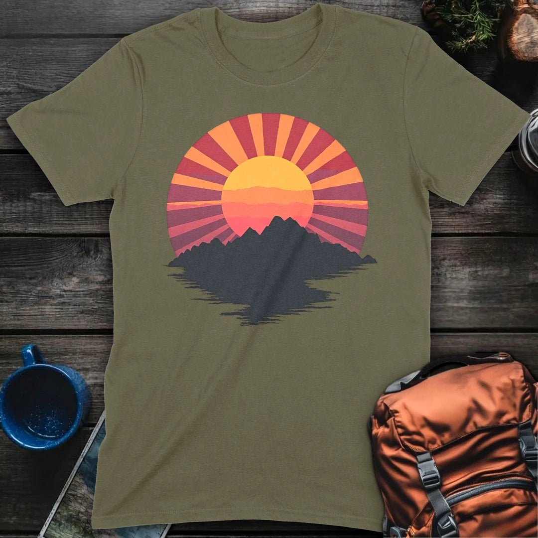 Sunset Serenity - Military Green