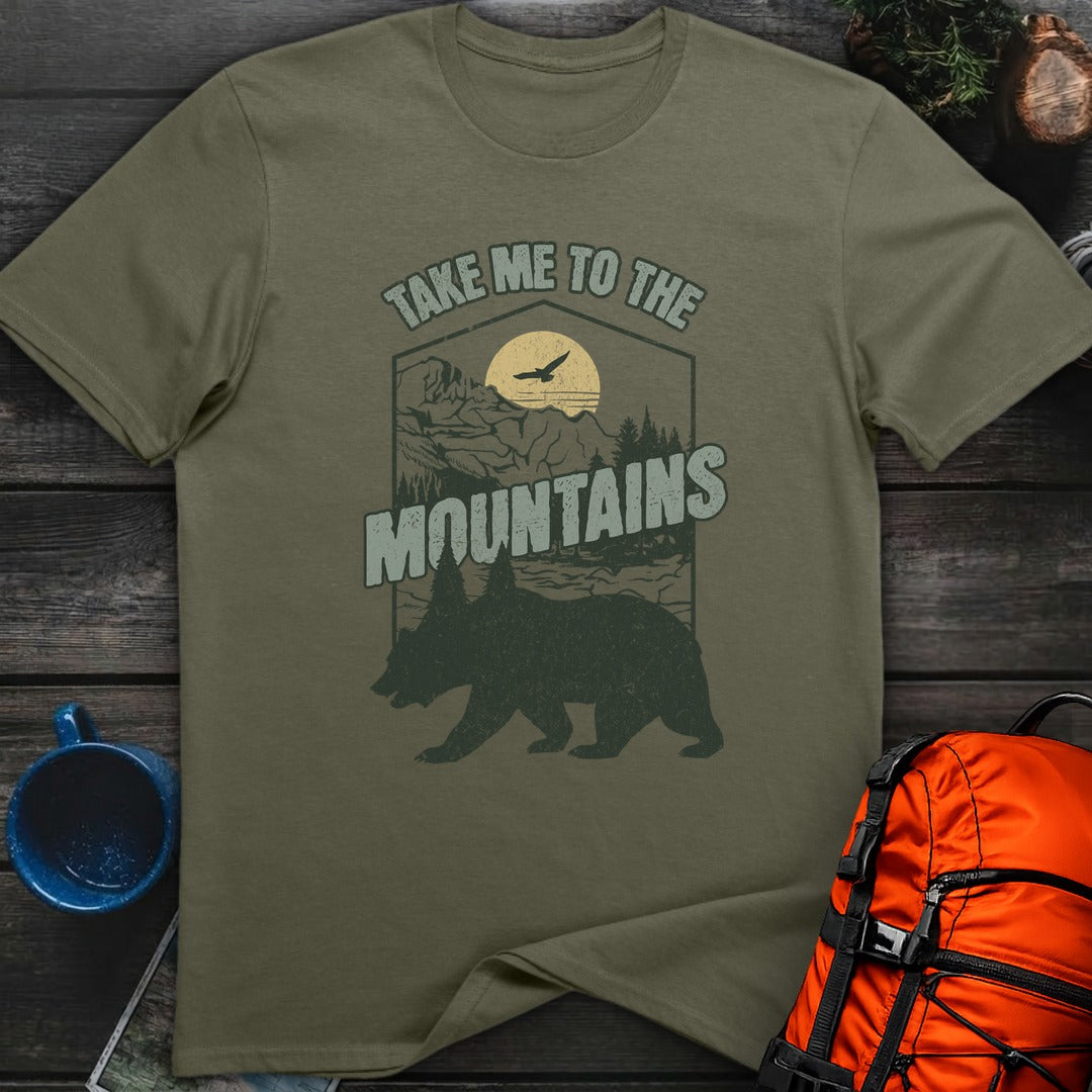 Take Me To The Mountains - Military Green