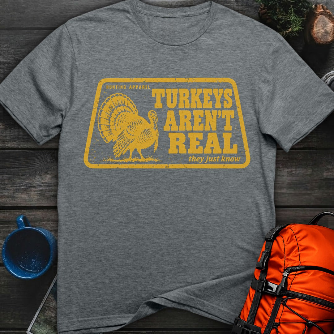 Turkeys Aren't Real - Dark Heather