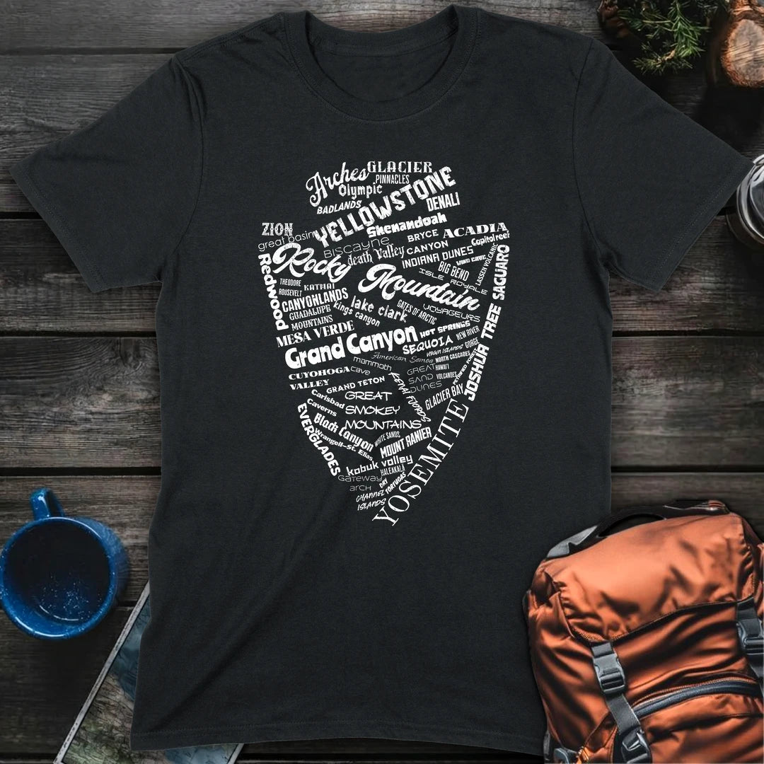 Us National Parks - Black