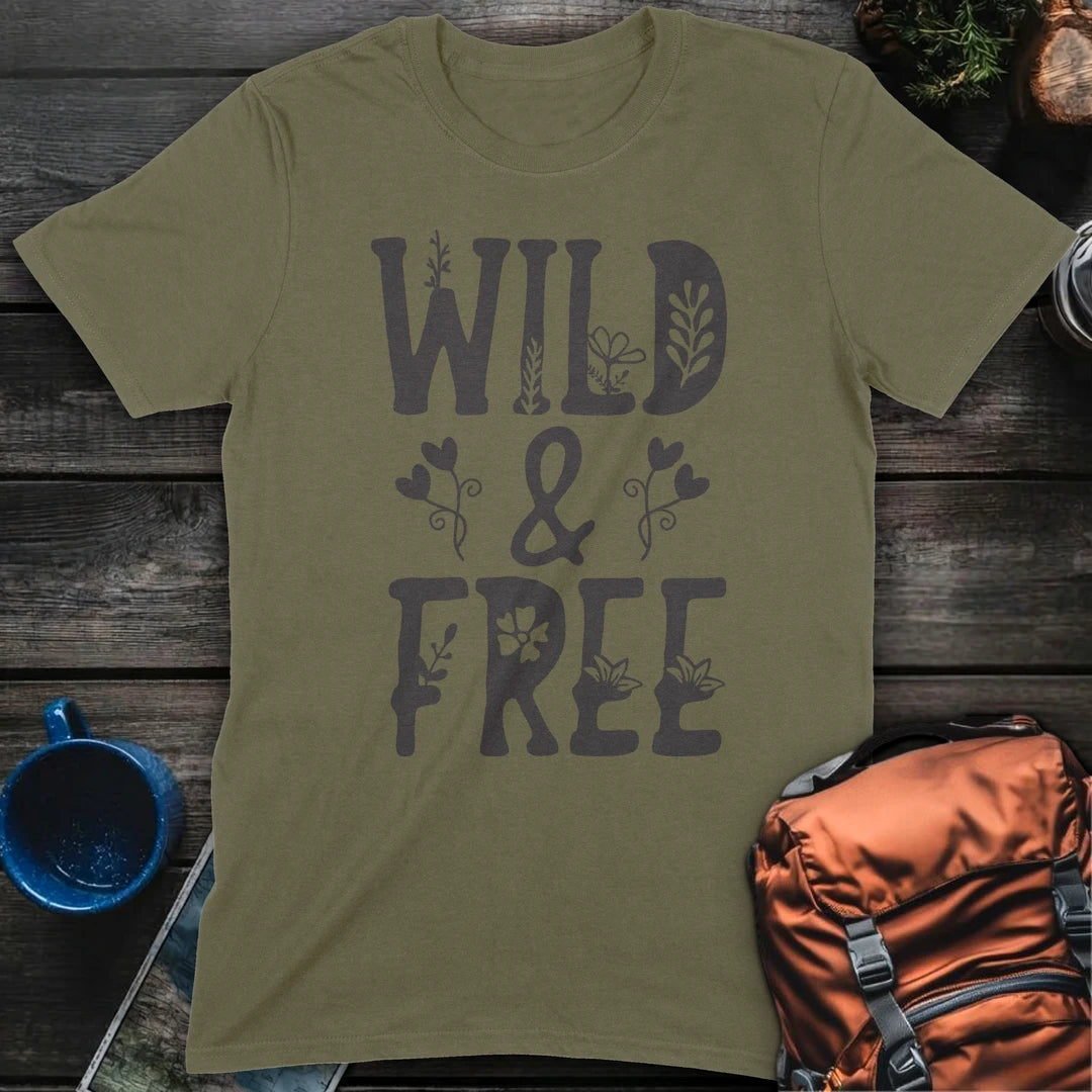 Wild and Free - Military Green
